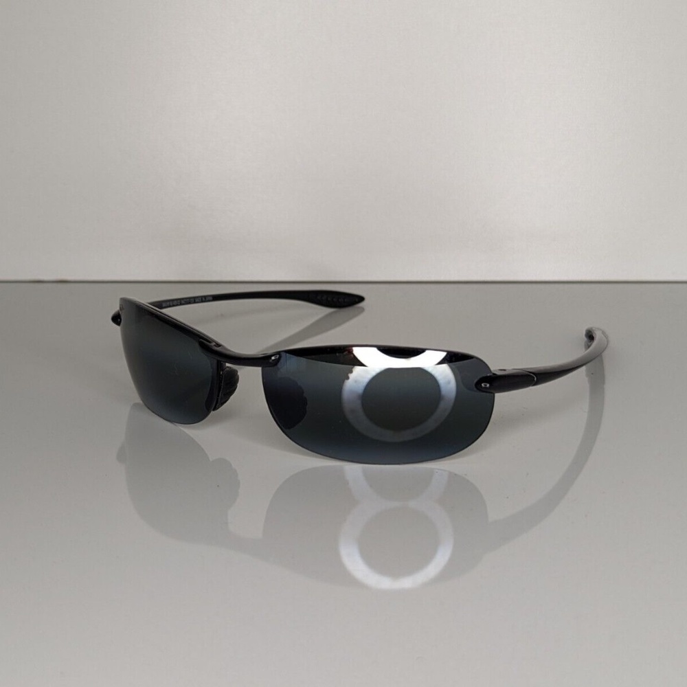 Maui Jim Makaha Mens Polarized MJ 405-02 Mirrored Black Rimless 64[]17 130 Japan